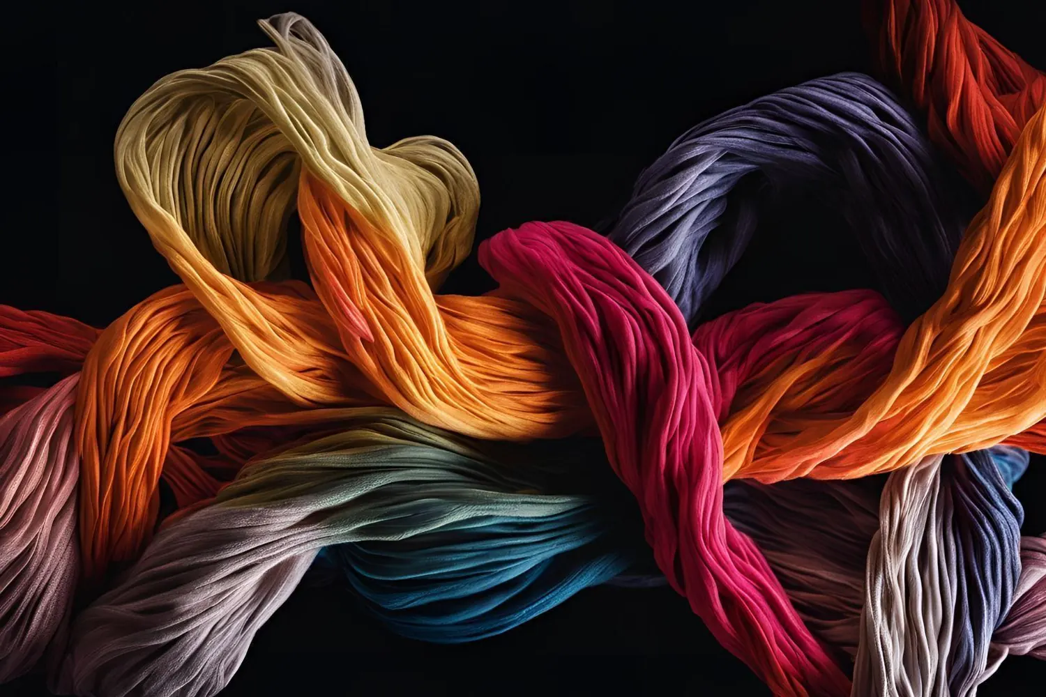 Textured yarn background for crochet brand hero